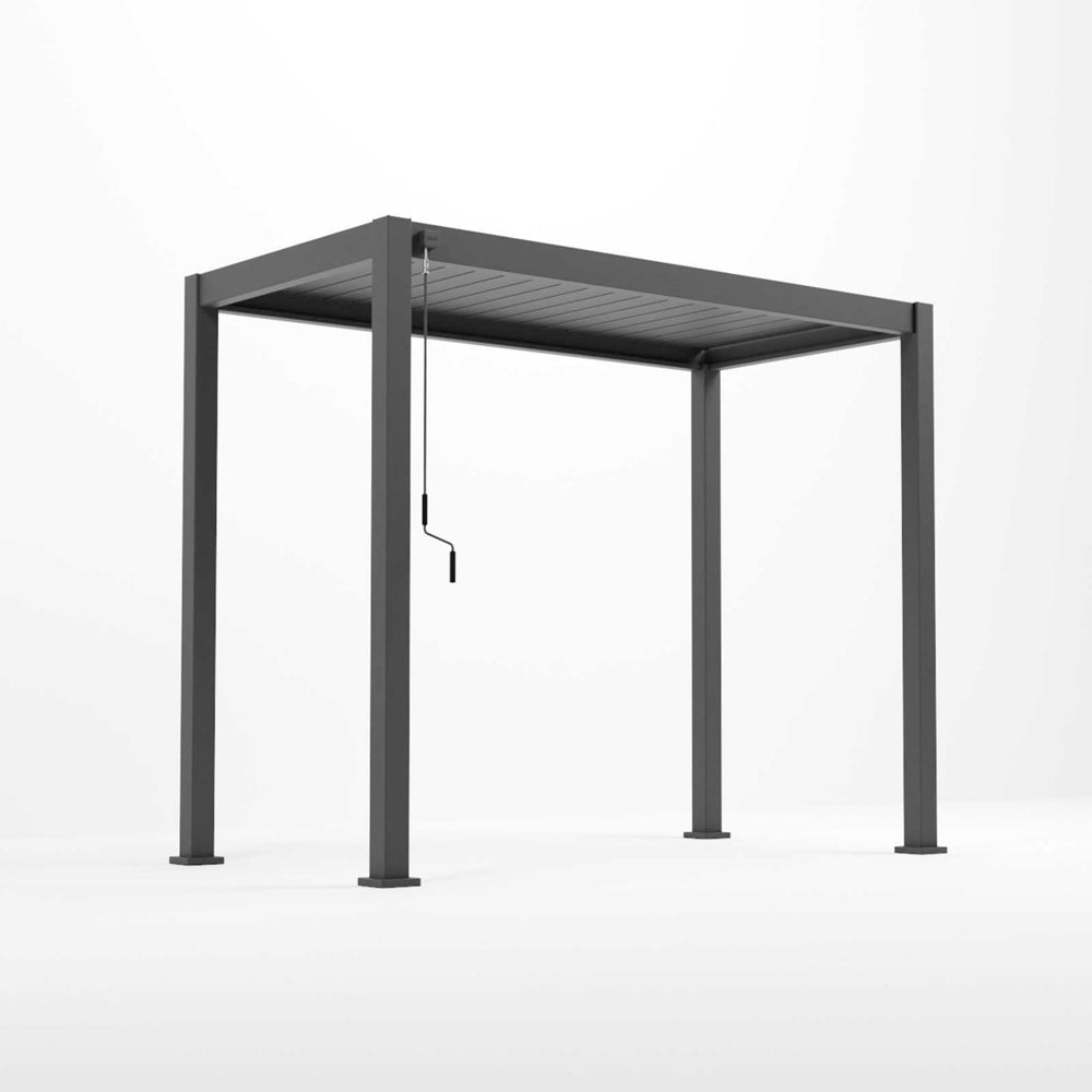 Nova - Titan Aluminium Pergola - 3.0m x 1.5m Rectangular - Grey product exterior view