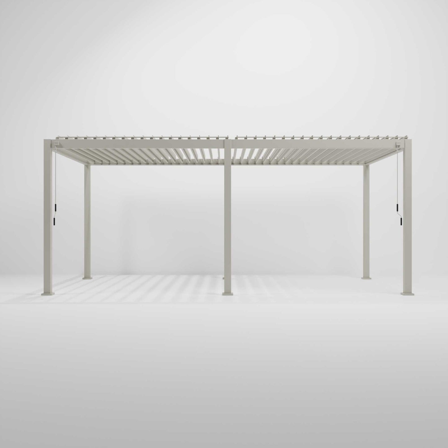 Nova Titan Aluminium Pergola - 4m x 3.6m Rectangular - Pebble