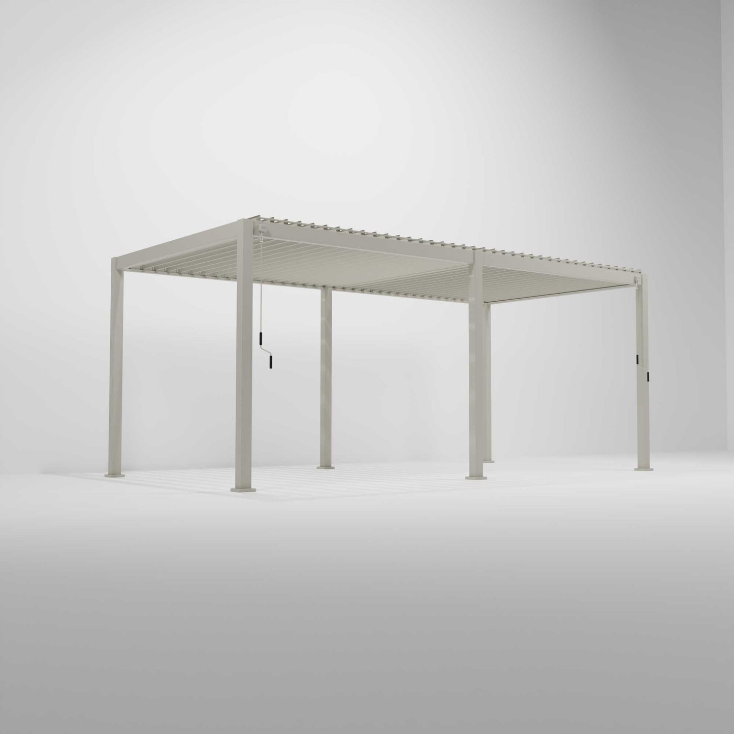 Nova Titan Aluminium Pergola - 4m x 3.6m Rectangular - Pebble