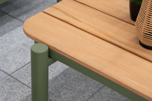 Nova Ashley Corner Sofa Lounging Set with Rectangular Coffee Table - Green