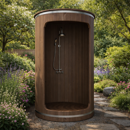 Noosa 230 Outdoor Barrel Shower Spa Hot and Cold for Garden and Sauna