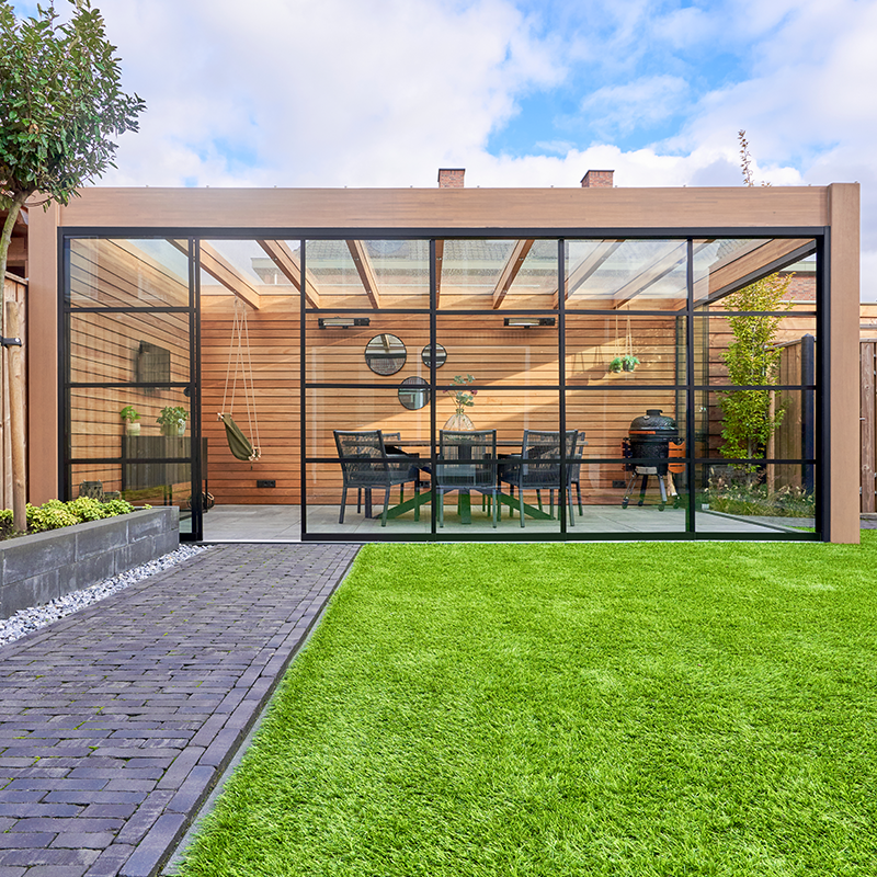 fiano glass sliding door sets product exterior view — view 7