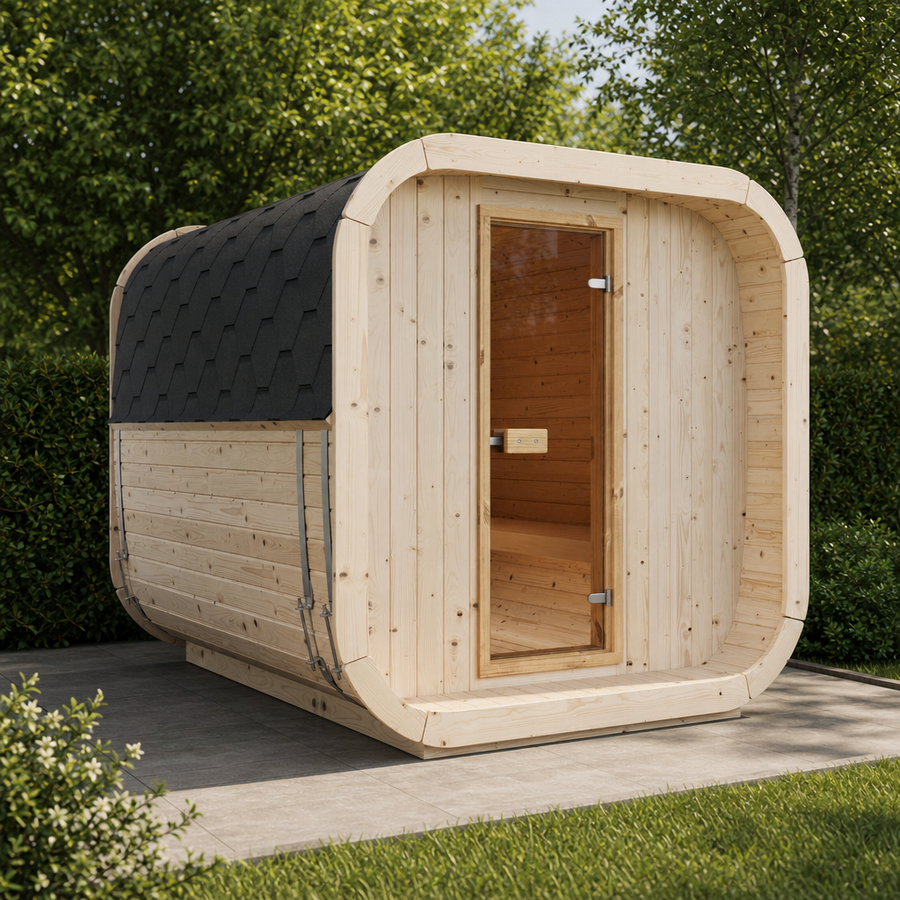 Cube Sauna Icon 250 S — Longest Standard Spruce Cube Sauna, 2.5m — lifestyle photo 1