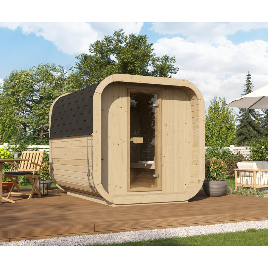Cube Sauna Icon 250 S — Longest Standard Thermowood Cube, 2.5m — lifestyle photo 2