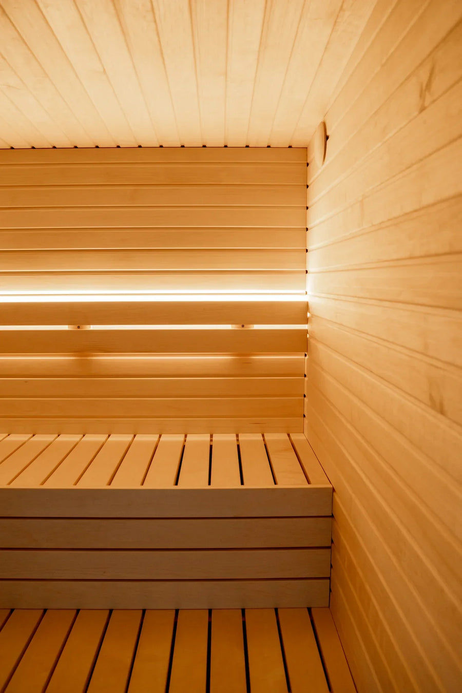 Modular Cube Garden Sauna Lumi Painted Black — lifestyle