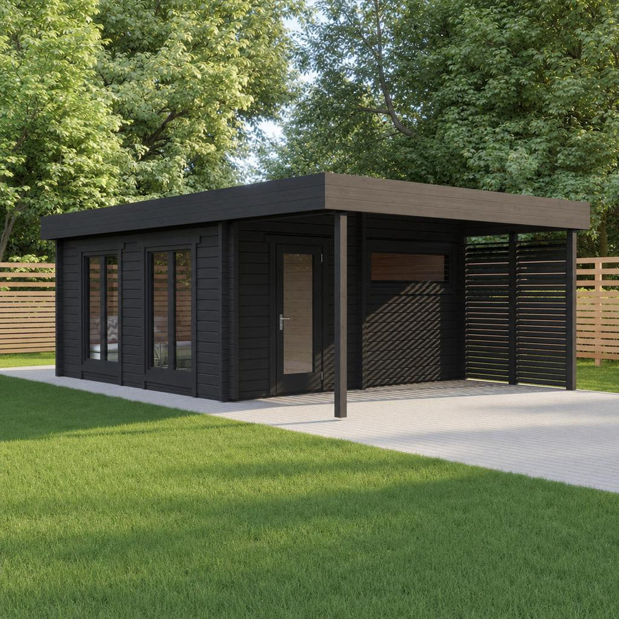 Multiroom Log Sauna Magnus XL — Largest 70mm Spruce Sauna, 19m² — lifestyle photo 1