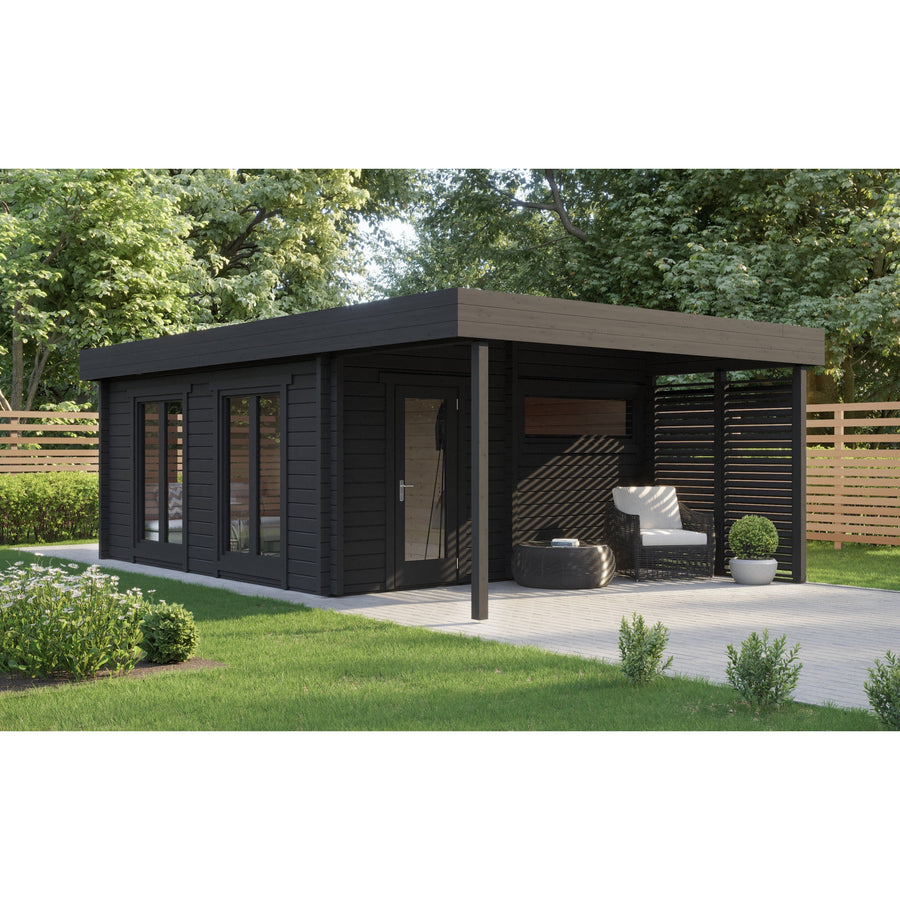 Multiroom Log Sauna Magnus XL — Largest 70mm Spruce Sauna, 19m² — lifestyle photo 3