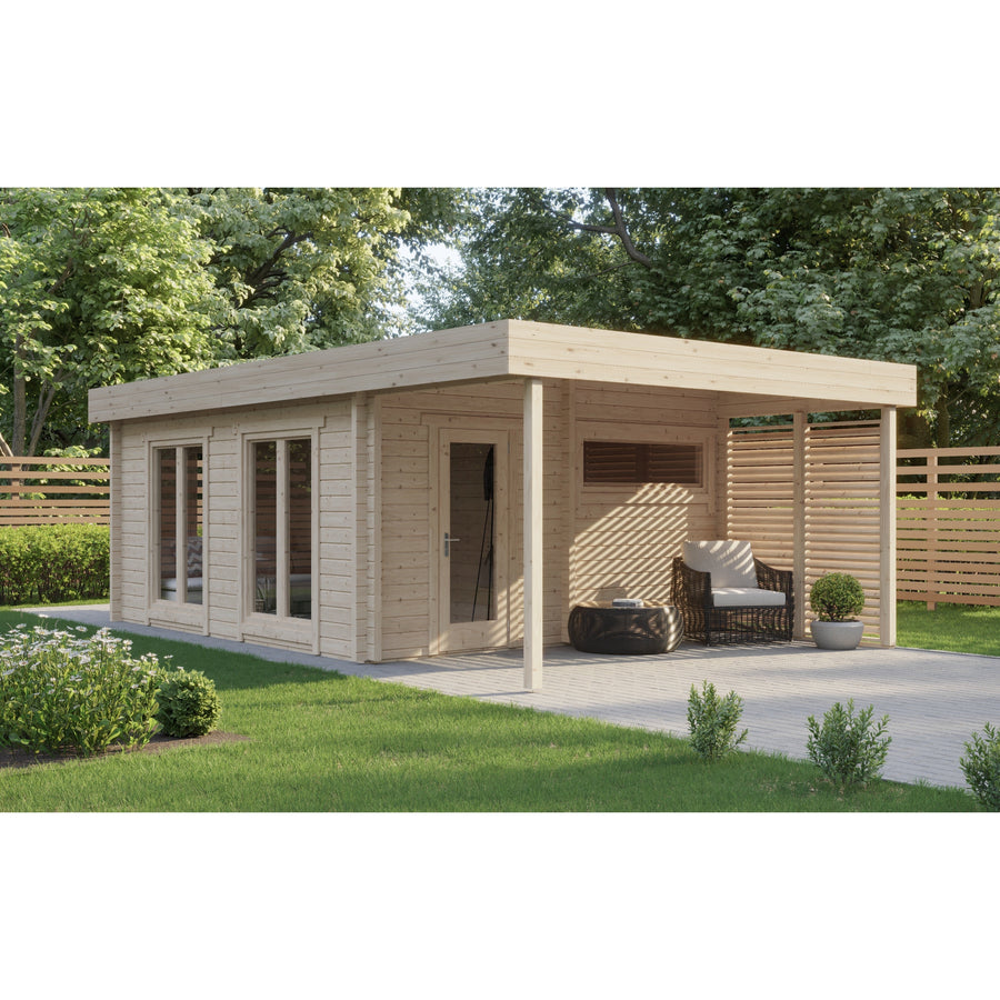 Multiroom Log Sauna Magnus XL — Largest 70mm Spruce Sauna, 19m² — lifestyle photo 7