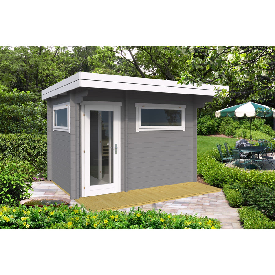 Sauna Timo — Flat Roof with Entrance Overhang — lifestyle photo 1