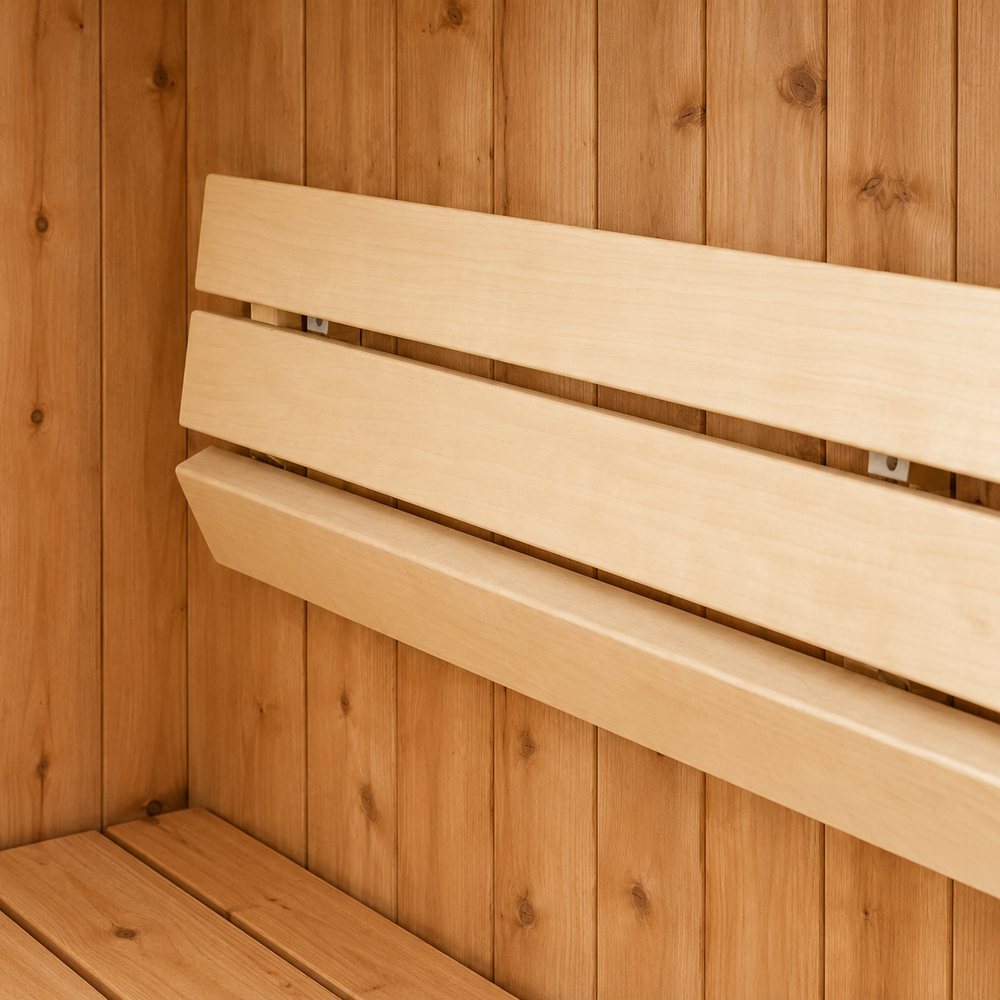 Pair of Timber Sauna Bench Backrests