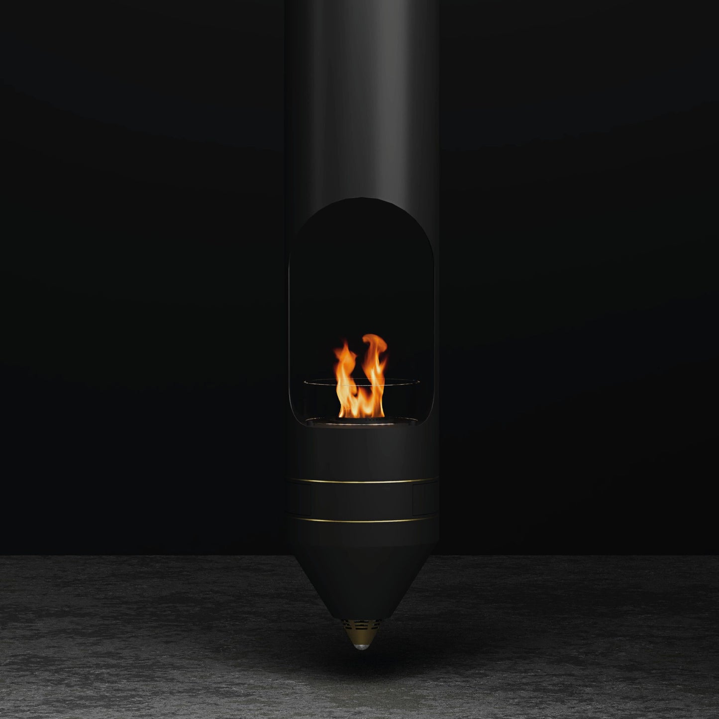 glammfire signature suspended fire product exterior view — view 5