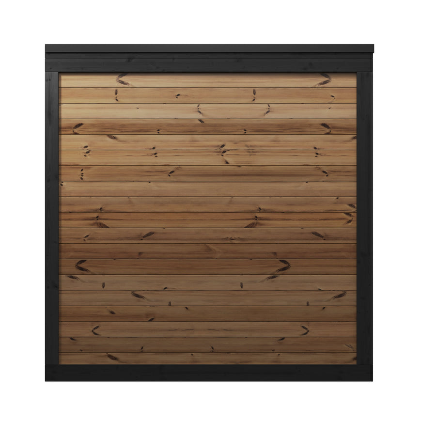 Patio Sauna Hiki L — 3 Person Thermowood Log Sauna, 3.1m² — thermowood — back view 1