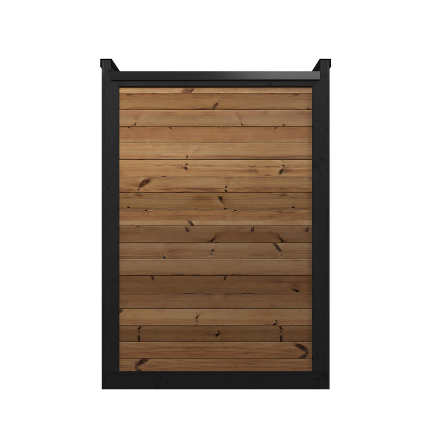 Patio Sauna Hiki S — Compact Thermowood Log Sauna, Balcony-Friendly 2.1m² — thermowood — back view 1