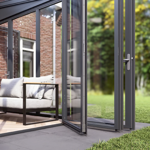 viewline slide and turn glass door system product exterior view — view 2