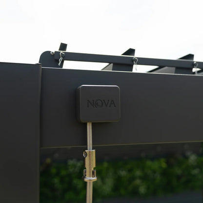 nova titan aluminium pergola 3 0m x 1 5m rectangular grey product exterior view — view 2