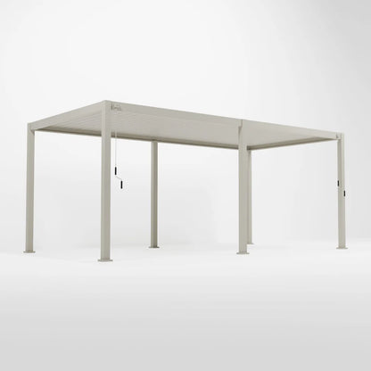 Nova Titan Aluminium Pergola - 4m x 3.6m Rectangular - Pebble