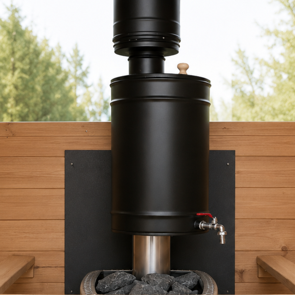 Wood-Burning Sauna Heater Hot Water Tank