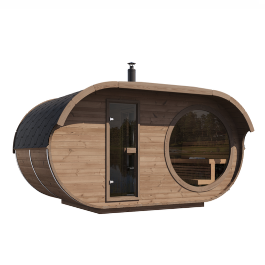 Agnes 240 Pro 6 Person Outdoor Sauna & Changing Room