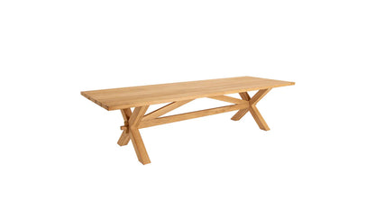 alexander rose teak plank table set 3 0m product exterior view