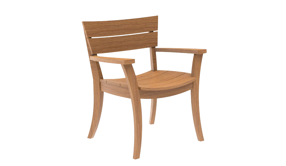 alexander rose sorrento rectangular teak wood 8 seater dining set 3 0m product exterior view — view 4