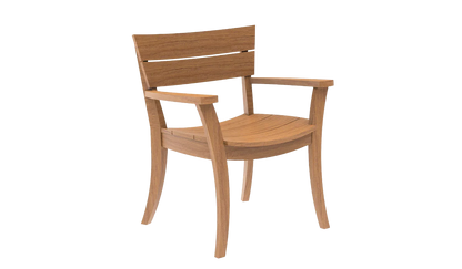 alexander rose sorrento rectangular teak wood 8 seater dining set 3 0m product exterior view — view 4