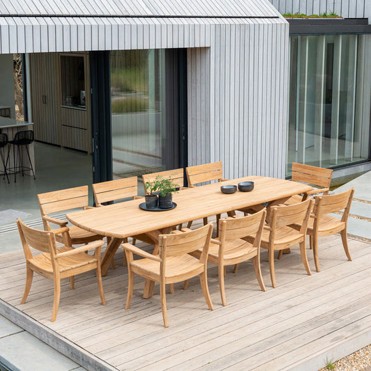 Alexander Rose Sorrento Teak Wood 10 Seater Dining Set