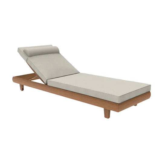 Alexander Rose Sorrento Teak Wood Adjustable Sunbed