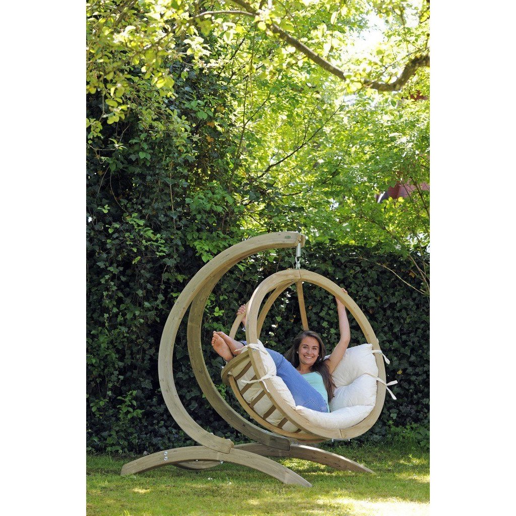 globo single egg chair stand product exterior view — view 3