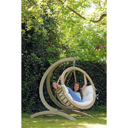 globo single egg chair stand product exterior view — view 3