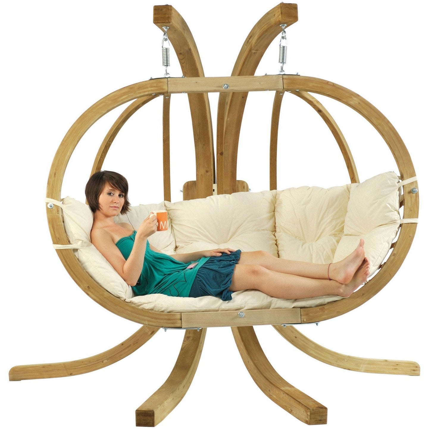globo royal natura hanging egg chair product exterior view