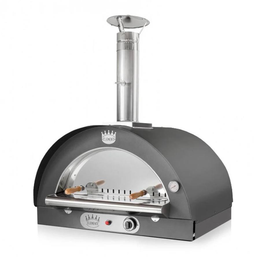 clementi original pulcinella wood gas fired pizza oven product exterior view — view 18