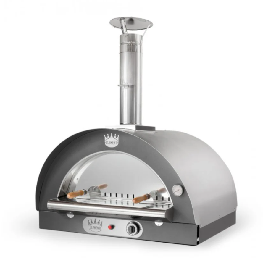 clementi original pulcinella wood gas fired pizza oven product exterior view — view 21