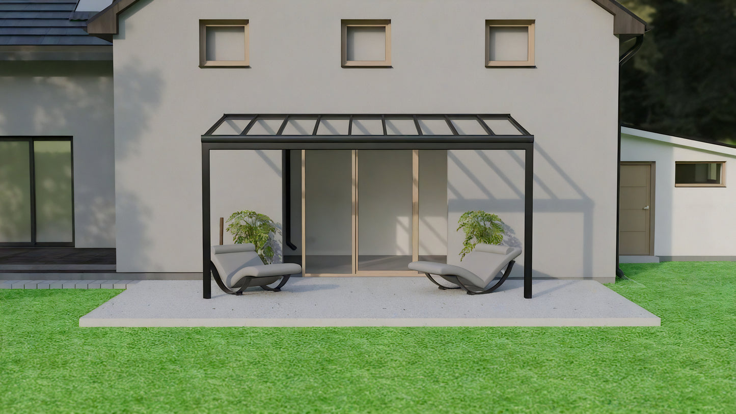 deponti pigato plus aluminium veranda product exterior view — view 4