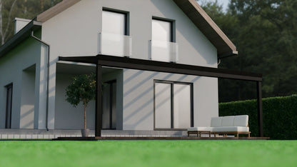 deponti giallo plus aluminium veranda product exterior view — view 3