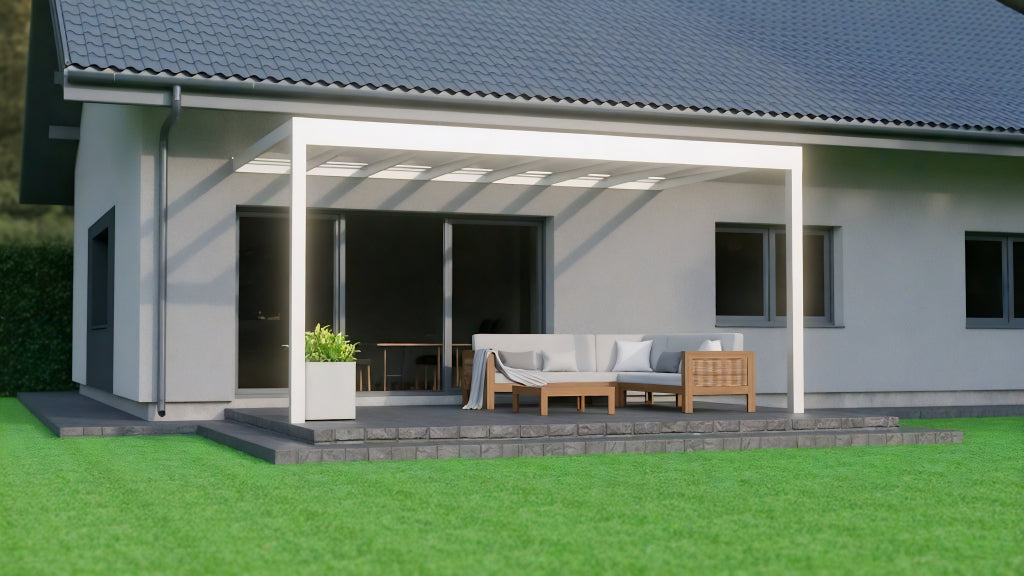 deponti trebbiano aluminium veranda product exterior view — view 7