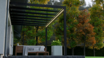 deponti trebbiano aluminium veranda product exterior view — view 11