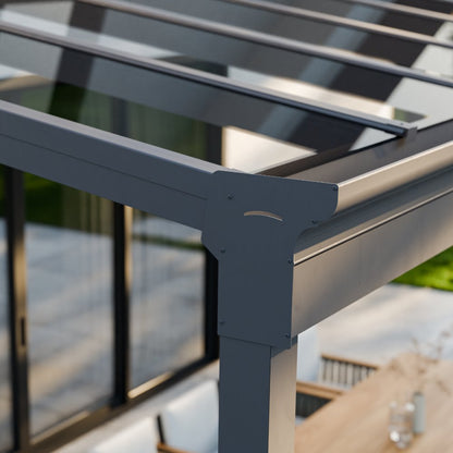 deponti pigato plus aluminium veranda product exterior view — view 5
