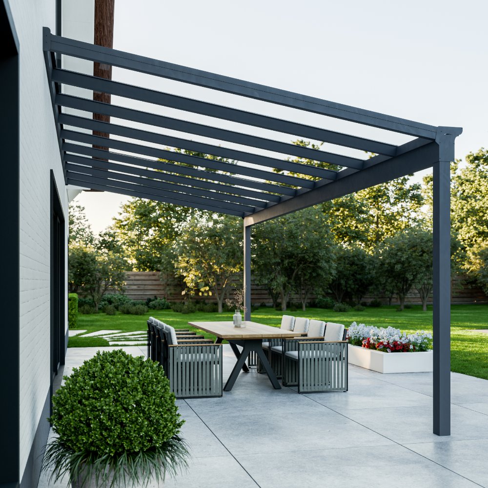 deponti pigato plus aluminium veranda product exterior view — view 3