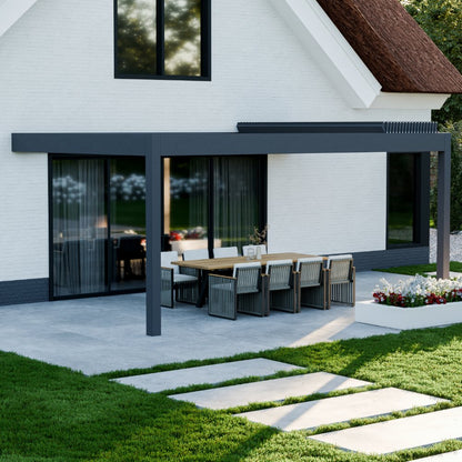 deponti pinela deluxe plus aluminium motorised pergola product exterior view — view 4