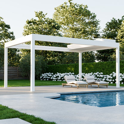 deponti pinela deluxe plus aluminium motorised pergola product exterior view — view 12