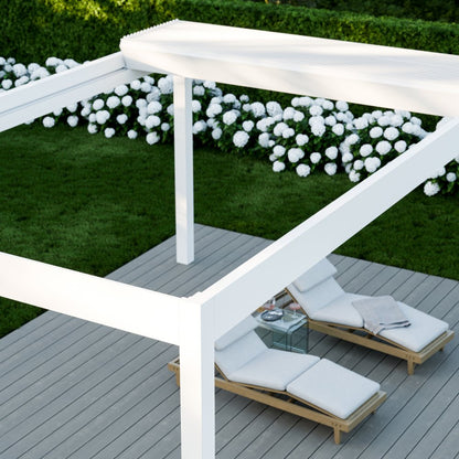 deponti pinela deluxe plus aluminium motorised pergola product exterior view — view 14