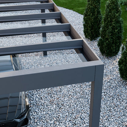 deponti pinela glass roofed aluminium pergola product exterior view — view 13