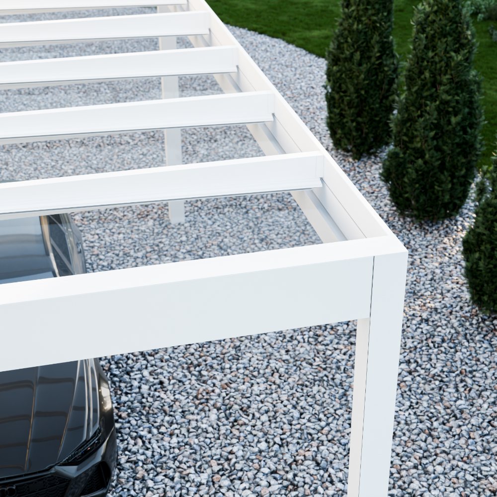 deponti pinela glass roofed aluminium pergola product exterior view — view 14